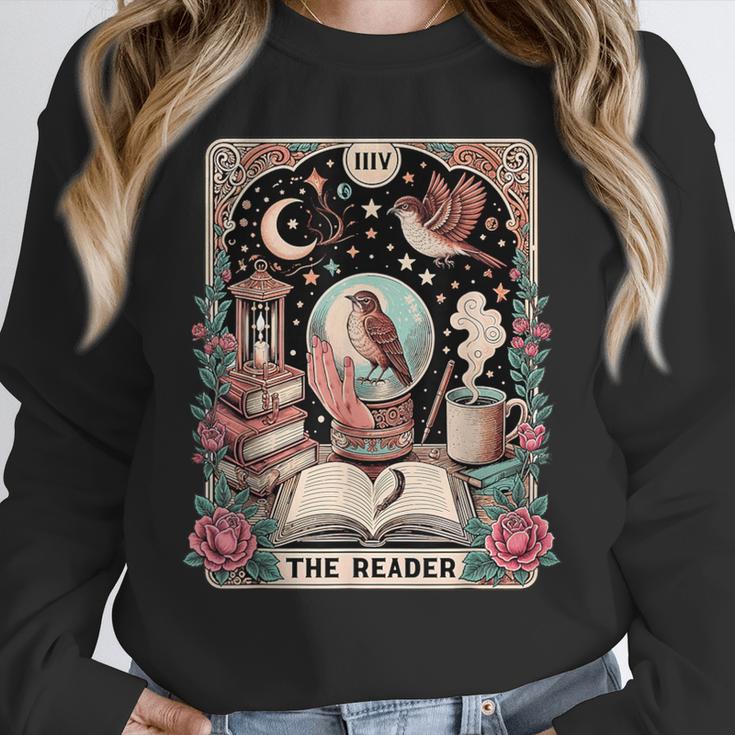The Reader Tarot Card Shirt Bird Book Lover Bookworm Unisex Sweatshirt The Reader Tarot Card Shirt Bird Book Lover Bookworm Unisex Sweatshirt