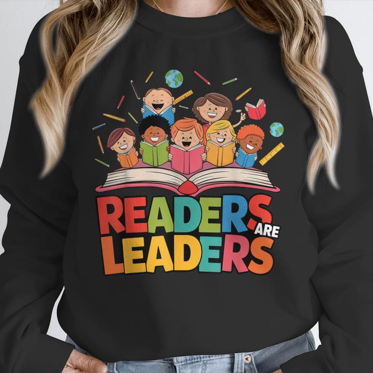 Readers Are Leaders Motivational Reading Book Quote Unisex Sweatshirt