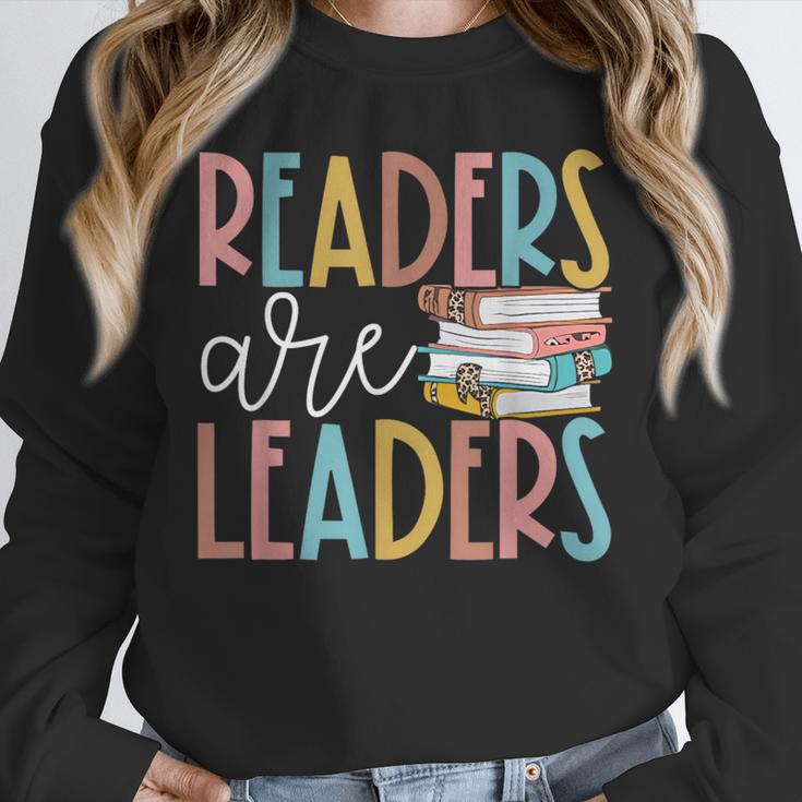 Readers Are Leaders Reading Book Lovers Teacher Women Kids Unisex Sweatshirt Readers Are Leaders Reading Book Lovers Teacher Women Kids Unisex Sweatshirt