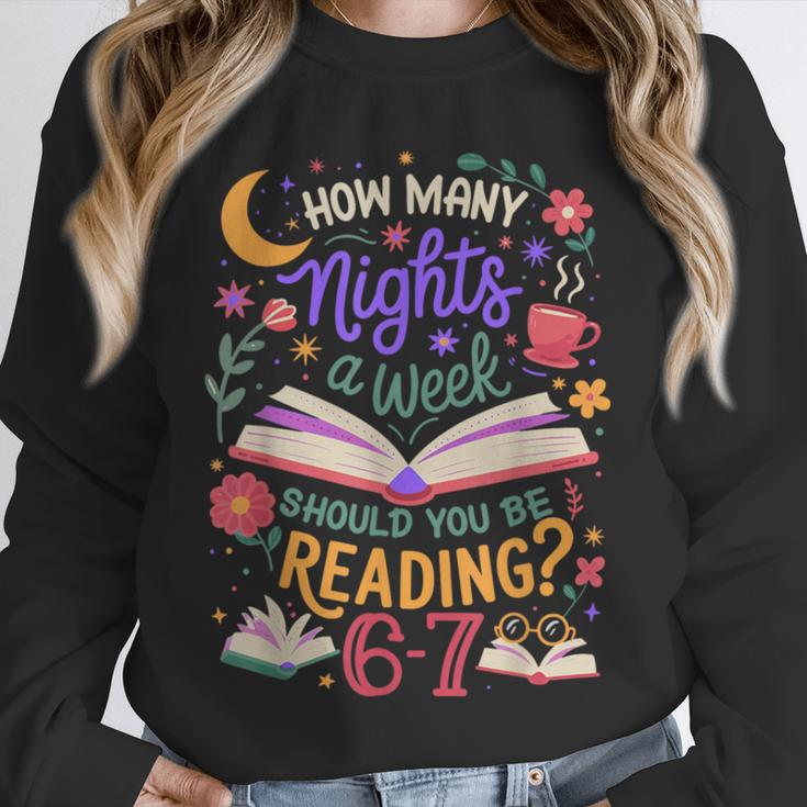 Reading 6 7 Meme Six Seven Cozy Book Lover Teacher Unisex Sweatshirt