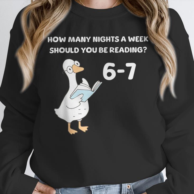 Reading 6-7 Silly Goose Read Books Bookish Bookworm Unisex Sweatshirt Reading 6-7 Silly Goose Read Books Bookish Bookworm Unisex Sweatshirt
