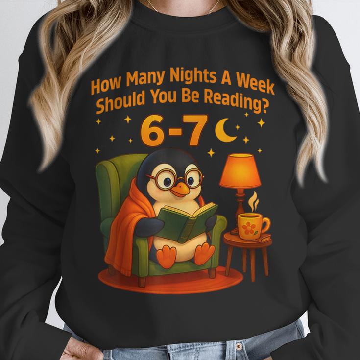 Reading 6 7 Six Seven Meme English Teacher Book Lover Unisex Sweatshirt