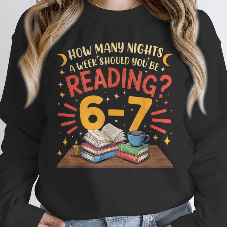 Reading 6 7 Six Seven Meme Slang Teacher Book Lover Unisex Sweatshirt Reading 6 7 Six Seven Meme Slang Teacher Book Lover Unisex Sweatshirt