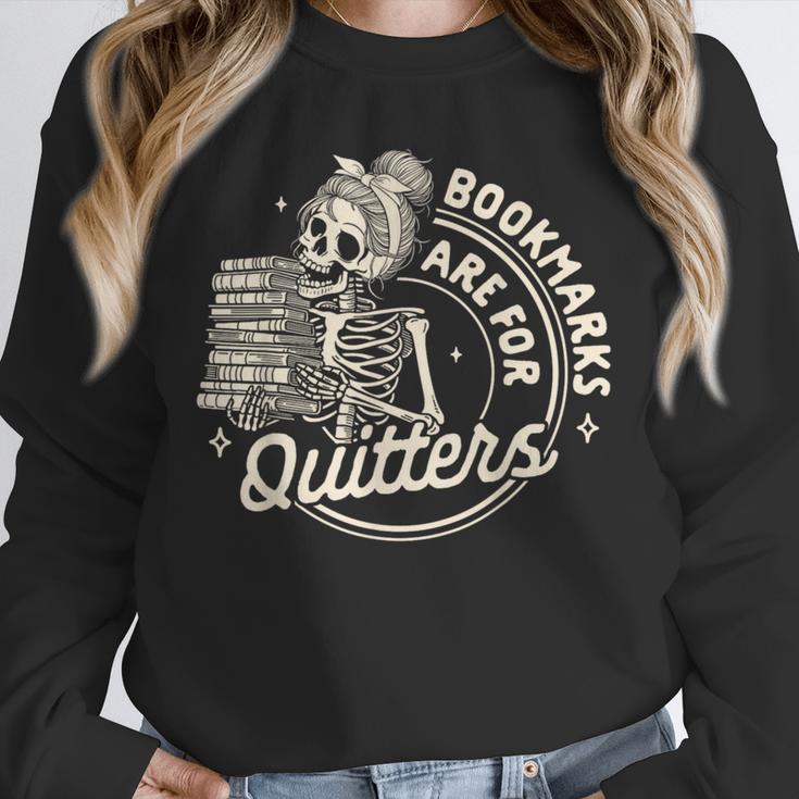 Reading Book Bookish Book Club Bookmarks Are For Quitters Unisex Sweatshirt Reading Book Bookish Book Club Bookmarks Are For Quitters Unisex Sweatshirt