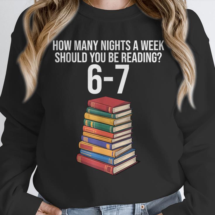 Reading Book Teacher 67 Six Seven Meme Unisex Sweatshirt