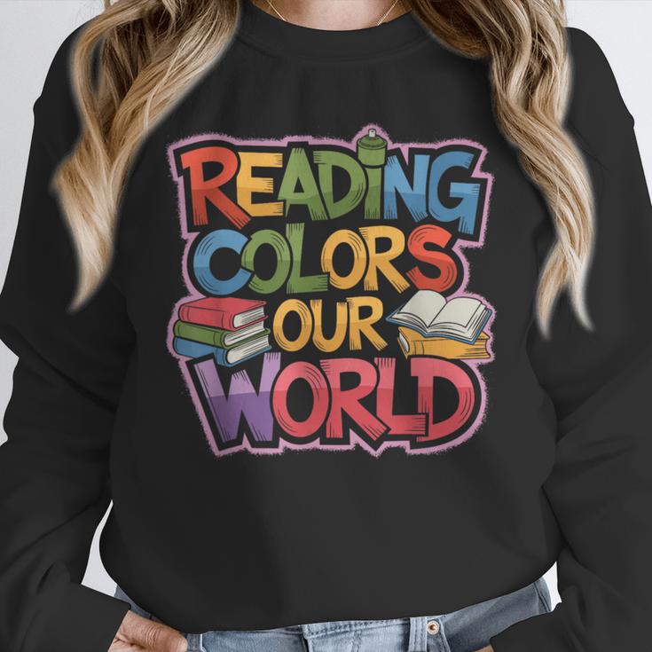 Reading Colors Our World Books Lover Unisex Sweatshirt Reading Colors Our World Books Lover Unisex Sweatshirt