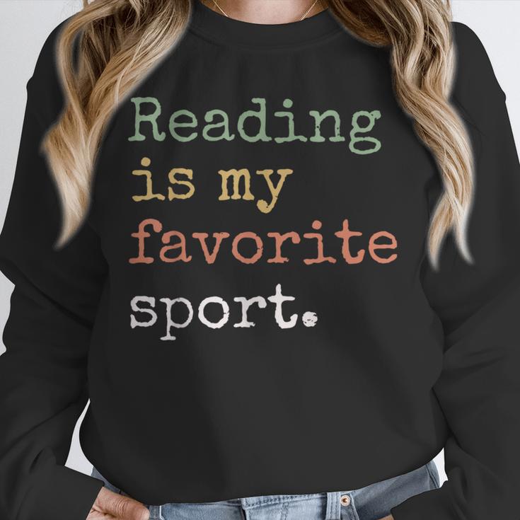 Reading Is My Favorite Sport Book Lovers Man Woman Unisex Sweatshirt