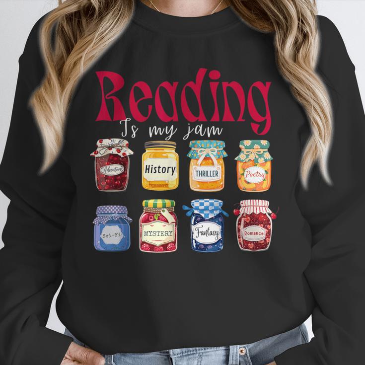 Reading Is My Jam Teacher Student Book Lovers Unisex Sweatshirt