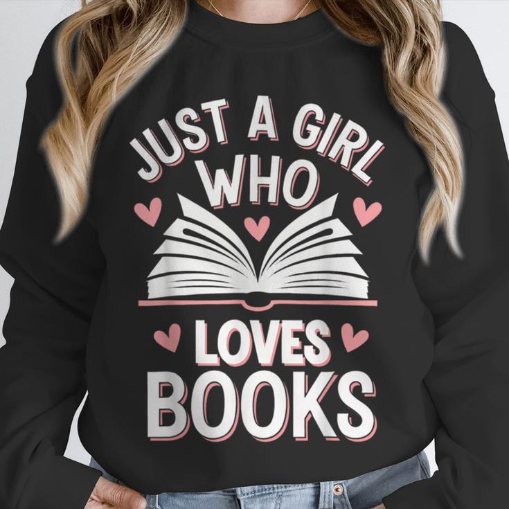 Reading Just A Girl Who Loves Books Unisex Sweatshirt