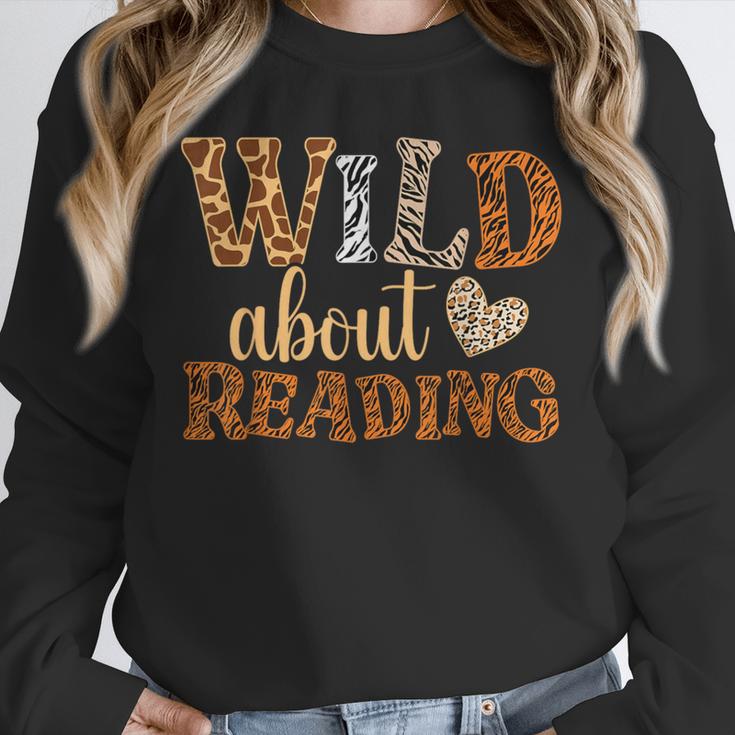 Reading Lover Wild About Reading Reading Books And Bookworm Unisex Sweatshirt