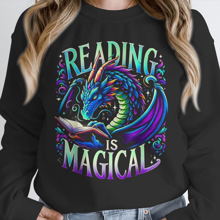 Reading Is Magical Dragon Tee Perfect For Book Lovers Kids Unisex Sweatshirt Reading Is Magical Dragon Tee Perfect For Book Lovers Kids Unisex Sweatshirt