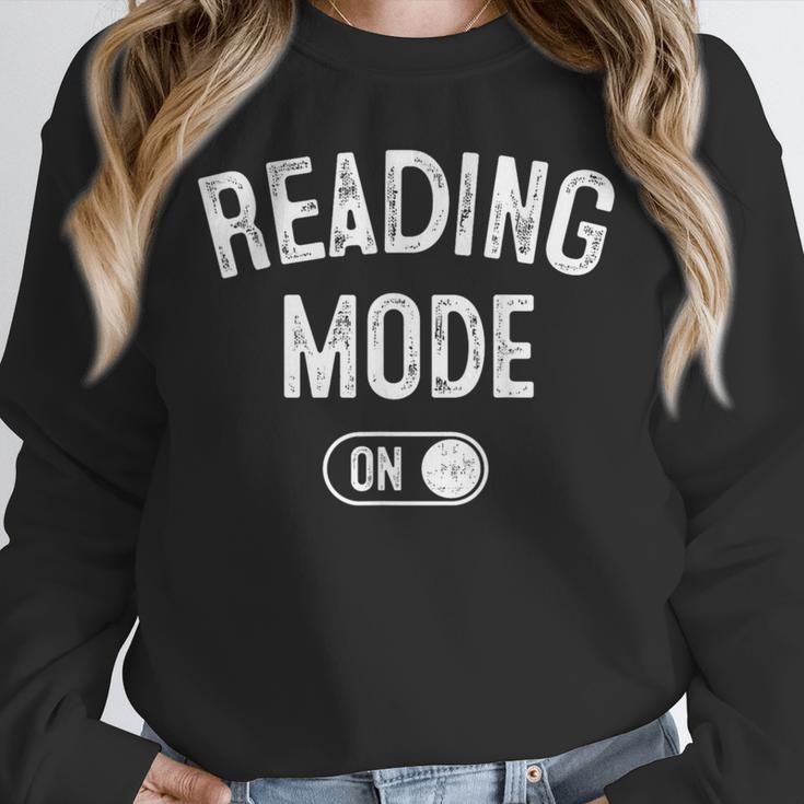 Reading Mode On Book Lover Librarian Teacher Unisex Sweatshirt