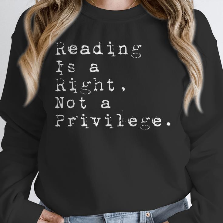 Reading Is a Right Not a Privilege Banned Books Unisex Sweatshirt