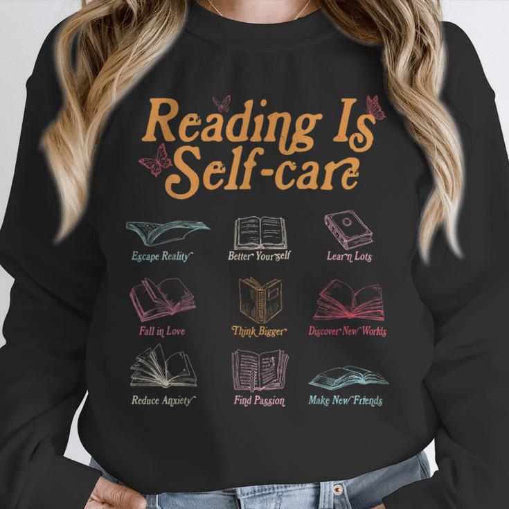 Reading Is Self Care Mental Health Read More Book Unisex Sweatshirt Reading Is Self Care Mental Health Read More Book Unisex Sweatshirt
