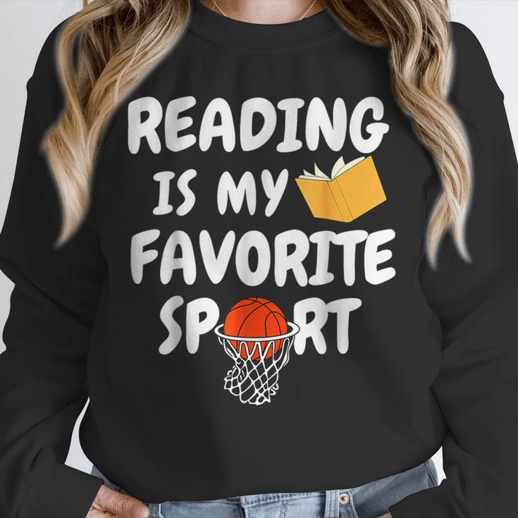 Reading Is My Tee Favorite Sport Basketball World Book Day Unisex Sweatshirt