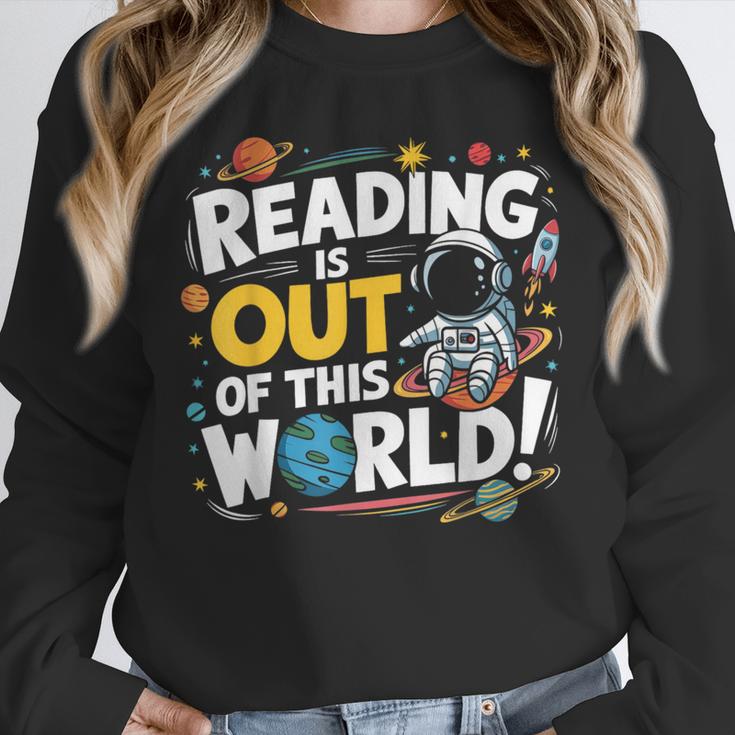 Reading Is Out Of This World Space Book Lover Kids Unisex Sweatshirt Reading Is Out Of This World Space Book Lover Kids Unisex Sweatshirt