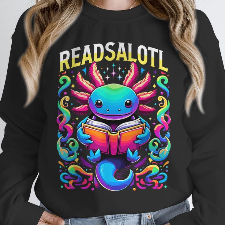 Readsalotl Axolotl Book Lovers Axolotls Unisex Sweatshirt Readsalotl Axolotl Book Lovers Axolotls Unisex Sweatshirt