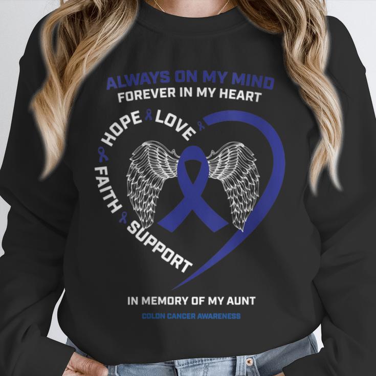 Remembrance Memory Of My Loving Aunt Colon Cancer Awareness Unisex Sweatshirt