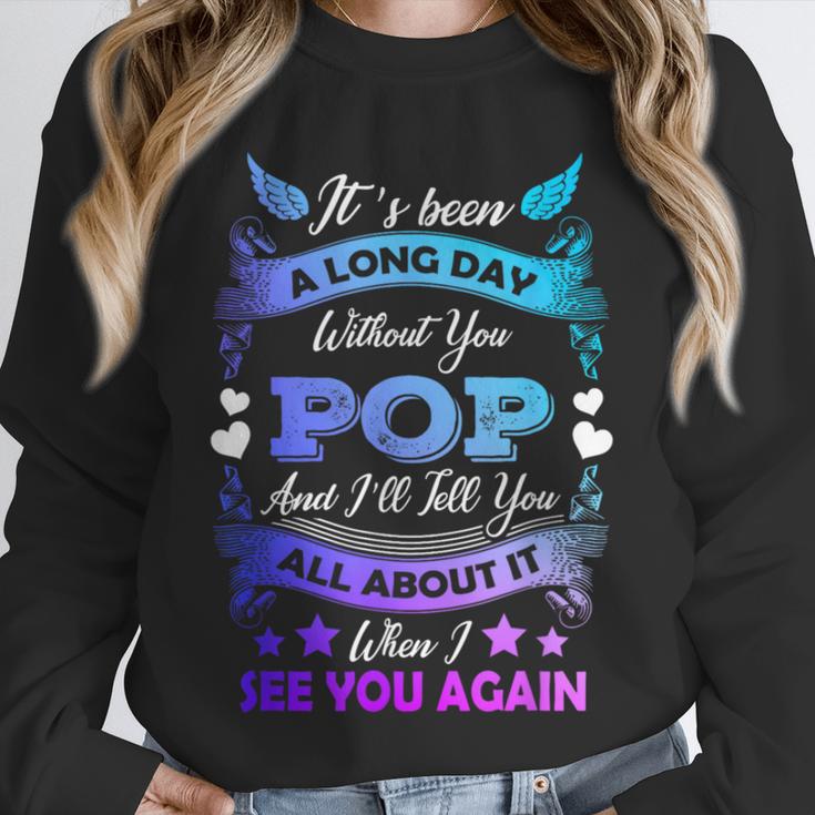 Remembrance Of Pop Memory Of My Grandpa In Heaven Unisex Sweatshirt