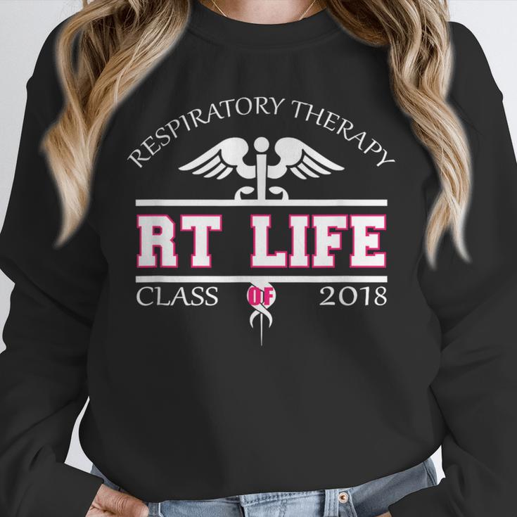 Respiratory Therapist Graduation Class Of 2018 Pink RT Life Unisex Sweatshirt