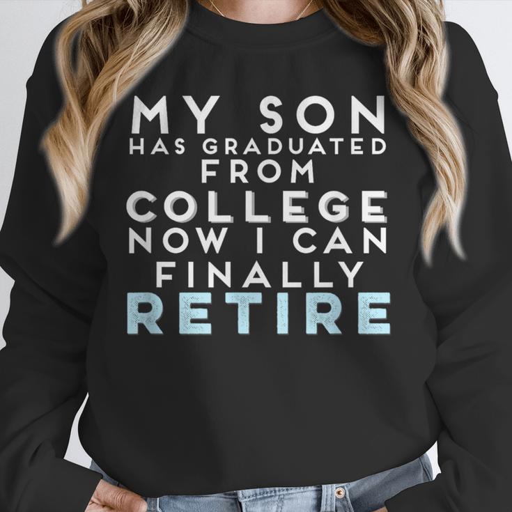 Now I Can Retire Son College Graduation Retirement Unisex Sweatshirt