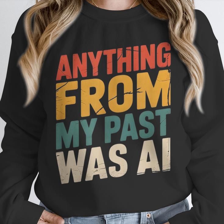 Retro AI Nostalgia Quote Distressed Vintage Unisex Sweatshirt