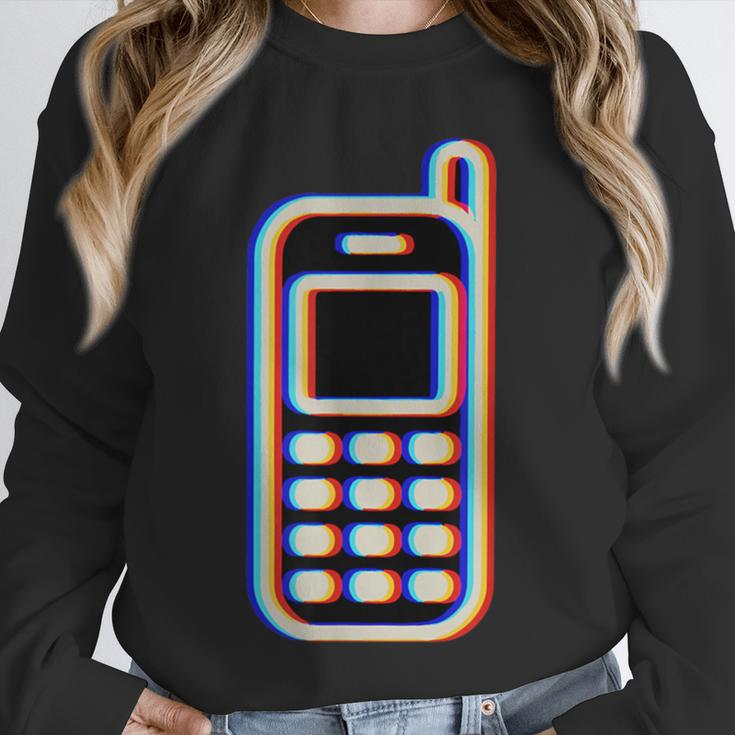 Retro Cell Vintage Mobile Phone 90s Nostalgia Vaporwave Fun Unisex Sweatshirt Retro Cell Vintage Mobile Phone 90s Nostalgia Vaporwave Fun Unisex Sweatshirt