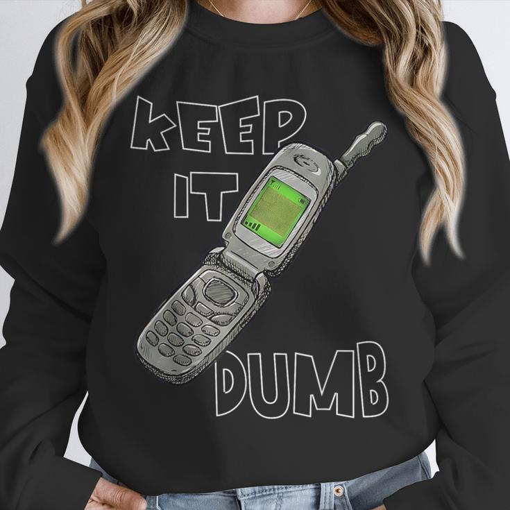 Retro Dumb Flip Phone Vintage 90s Y2K Tech Nostalgia Unisex Sweatshirt Retro Dumb Flip Phone Vintage 90s Y2K Tech Nostalgia Unisex Sweatshirt