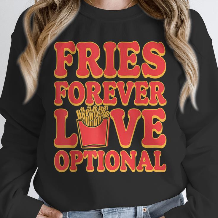 Retro Fast Food Nostalgia Vintage Diner Fries Shakes Burgers Unisex Sweatshirt
