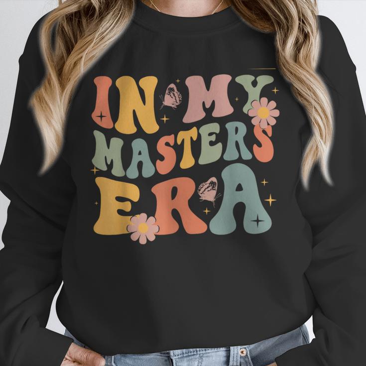 Retro Groovy In My Master's Degree Era Graduation Master Unisex Sweatshirt