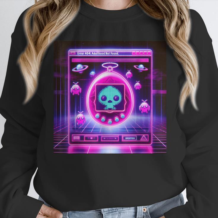 Retro Nostalgia Vaporwave- Error 404 Unisex Sweatshirt