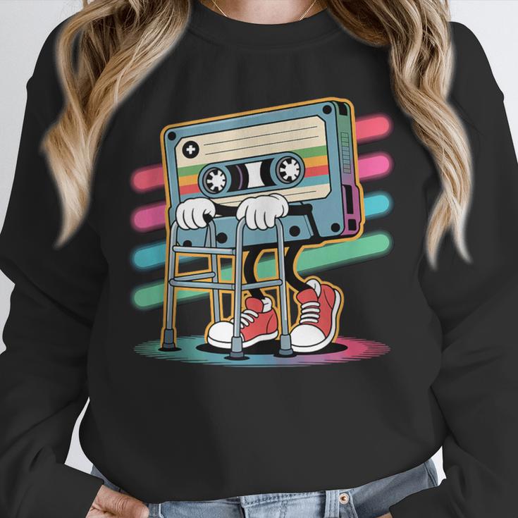 Retro Old Cassette Tape Cartoon With Walker Nostalgia Unisex Sweatshirt Retro Old Cassette Tape Cartoon With Walker Nostalgia Unisex Sweatshirt
