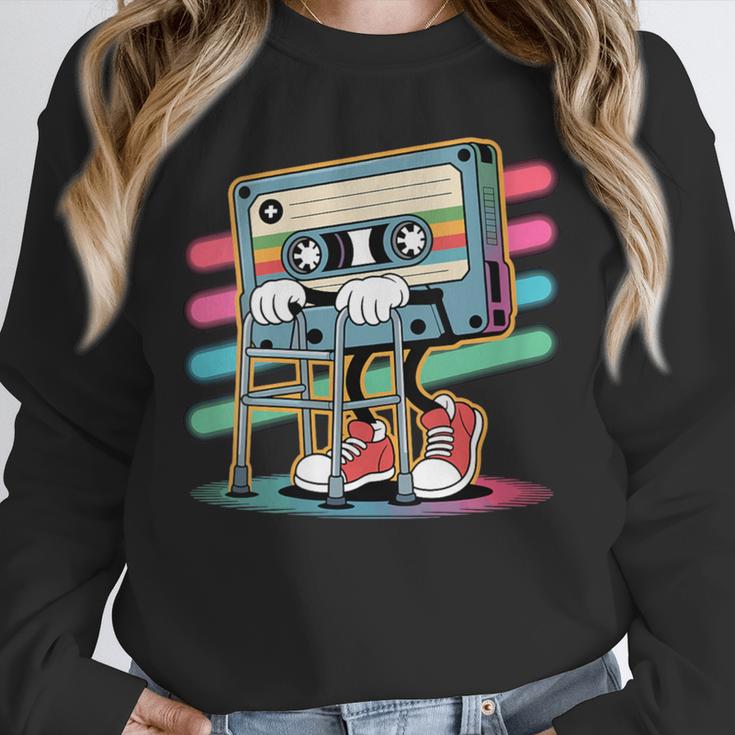 Retro Old Cassette Tape Cartoon With Walker Nostalgia Unisex Sweatshirt Retro Old Cassette Tape Cartoon With Walker Nostalgia Unisex Sweatshirt