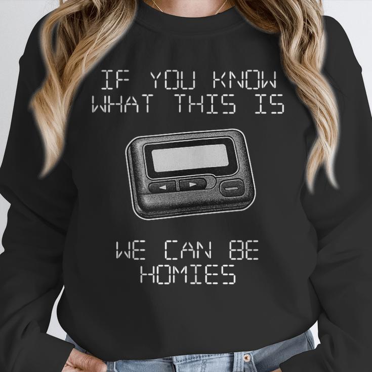 Retro Pager 90s Nostalgia Unisex Sweatshirt