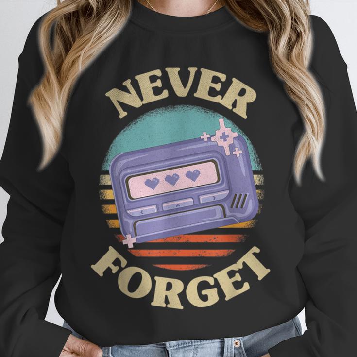 Retro Pager Never Forget Nostalgia Vintage Unisex Sweatshirt