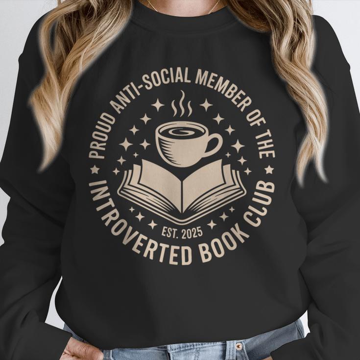 Retro Proud Introverted Book Club Anti Social Reader Unisex Sweatshirt