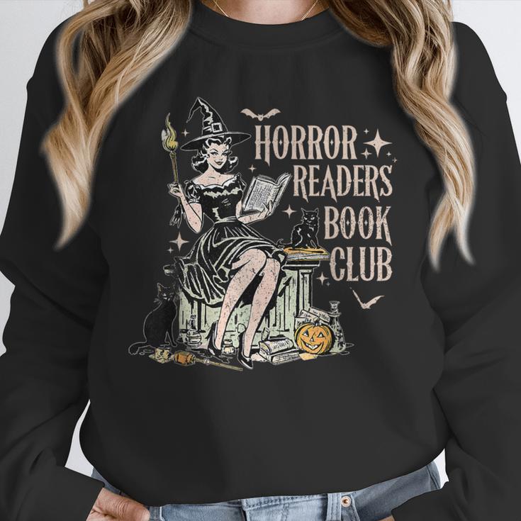 Retro Scary Horror Readers Book Club Spooky Halloween Unisex Sweatshirt Retro Scary Horror Readers Book Club Spooky Halloween Unisex Sweatshirt