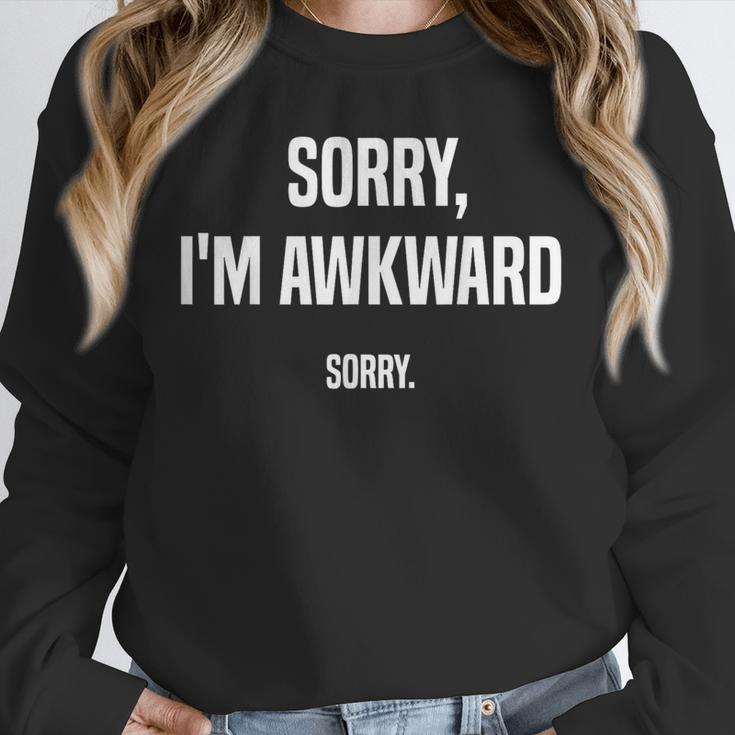 Retro Sorry I'm Awkward Sorry Introvert Awkward Unisex Sweatshirt