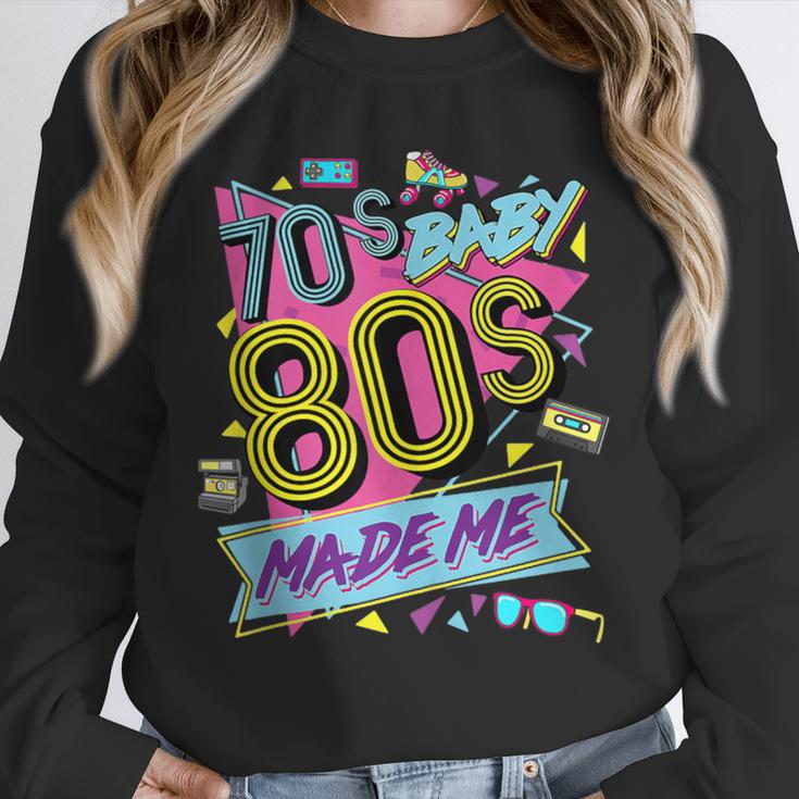 Retro Vintage 70's Baby 80's Made Me Nostalgia Classic Unisex Sweatshirt