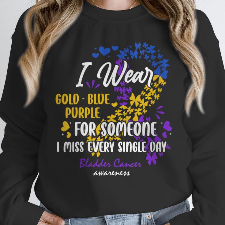 Ribbon Bladder Cancer Angel Support Memory Unisex Sweatshirt