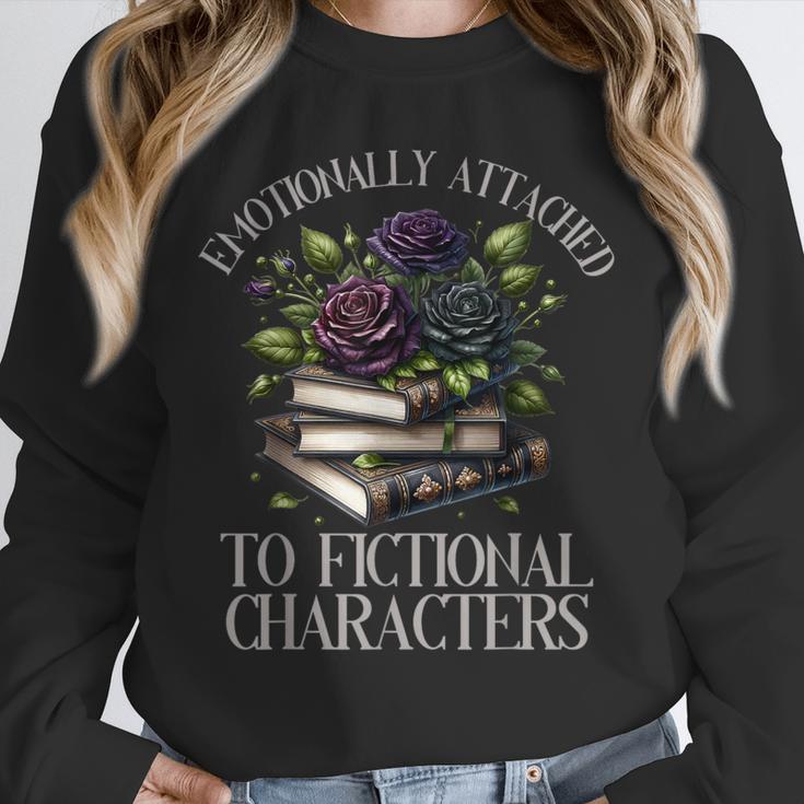 Romance Book Shirt Emotionally Attached Fictional Characters Unisex Sweatshirt Romance Book Shirt Emotionally Attached Fictional Characters Unisex Sweatshirt