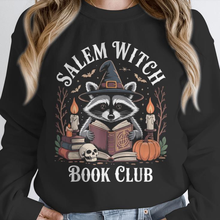 Salem Witch Book Club Raccoon Halloween Unisex Sweatshirt