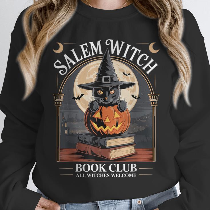 Salem Witch Book Club All Witches Welcome Halloween Reading Unisex Sweatshirt