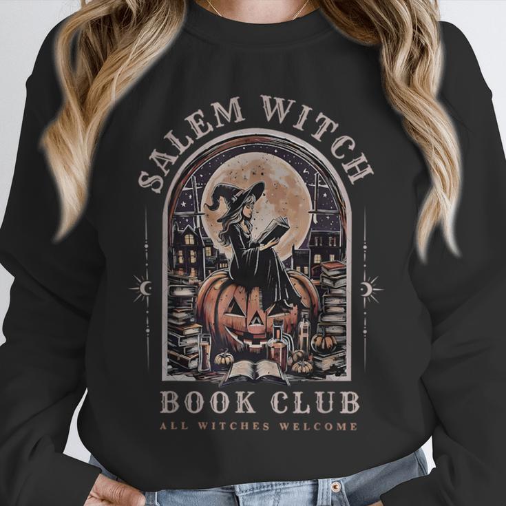 Salem Witch Book Club All Witches Welcome Spooky Halloween Unisex Sweatshirt