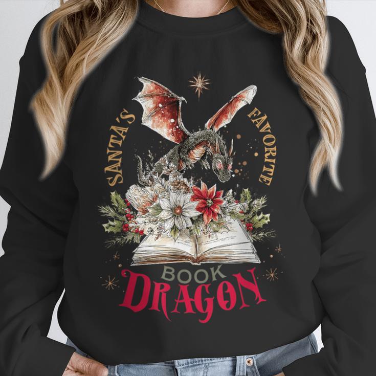 Santa's Favorite Book Dragon Christmas Magic Unisex Sweatshirt