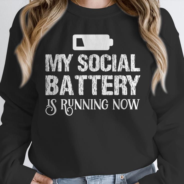 Sarcastic Anti Low Social Battery Social Introvert Unisex Sweatshirt Sarcastic Anti Low Social Battery Social Introvert Unisex Sweatshirt