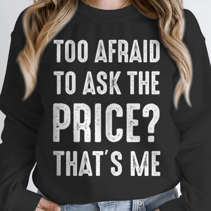Sarcastic Budget Shopper Introvert Shopping Humor Unisex Sweatshirt