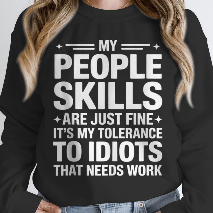 Sarcastic Saying Humor Introvert Workplace Attitude Unisex Sweatshirt