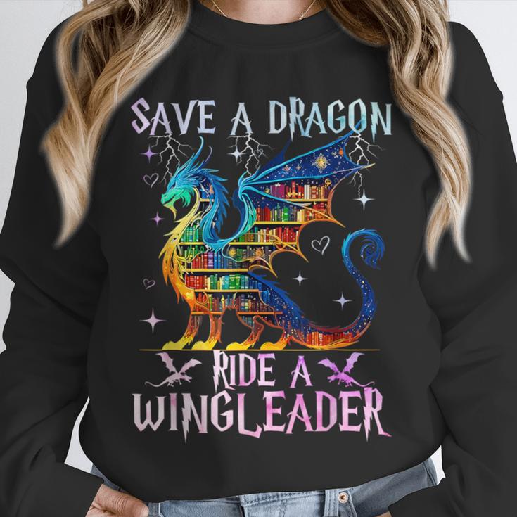 Save A Dragon Ride A Wingleader Books Dragon Lover Cute Unisex Sweatshirt