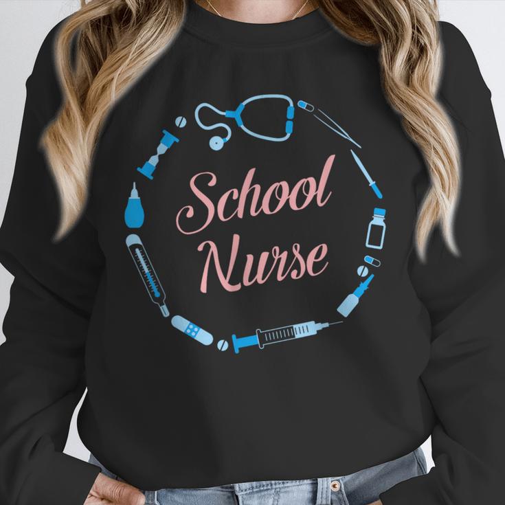 School Nurse Cute Adult Graduation Tshirt Nurses Fun Unisex Sweatshirt